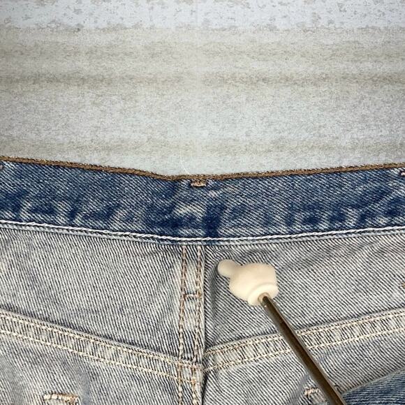 Vintage 90s Rustler Skater Jeans 34x32 Relaxed Straight Leg Fit Light Wash Denim - Picture 3 of 5